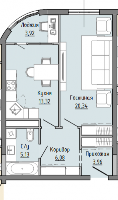 ЖК PLAZA 50,1м2 ЖК PLAZA 50,1м2